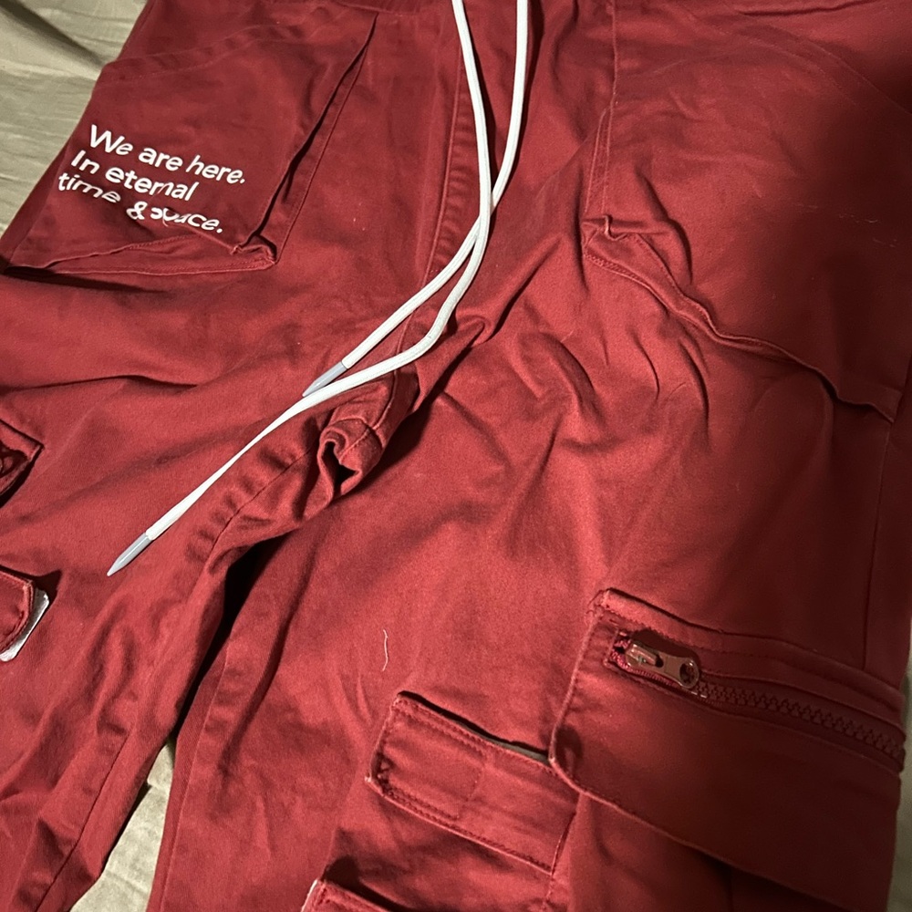 Red Cargo Pants